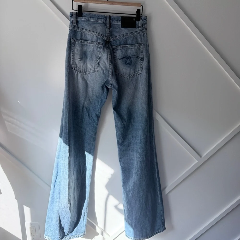 R13 Jane High Waisted Wide Leg Jeans - 27 (fits small) - Picture 4 of 17